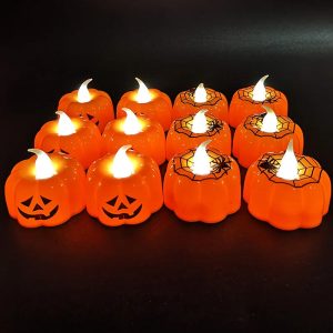 Bougies décoratives sans flamme pour Halloween