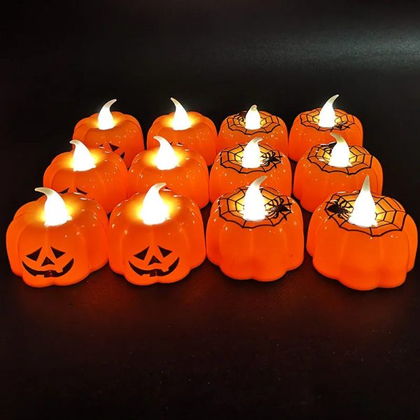 Bougies décoratives sans flamme pour Halloween