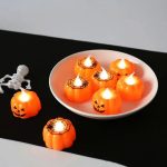 Ensemble de bougies sans flamme pour célébrations d'Halloween
