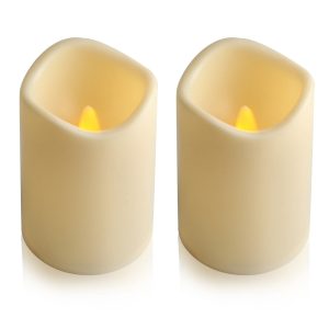 Bougies cylindriques LED pour une ambiance chaleureuse