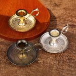 Accessoire de décoration doré pour bougies