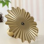 Bougeoir décoratif doré pour intérieur