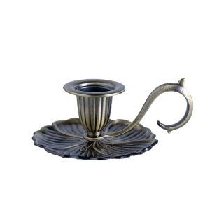 Accessoire déco en fonte - bougeoir élégant