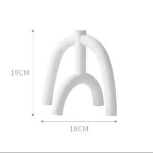 Accessoire déco : bougeoir céramique en forme d'arche