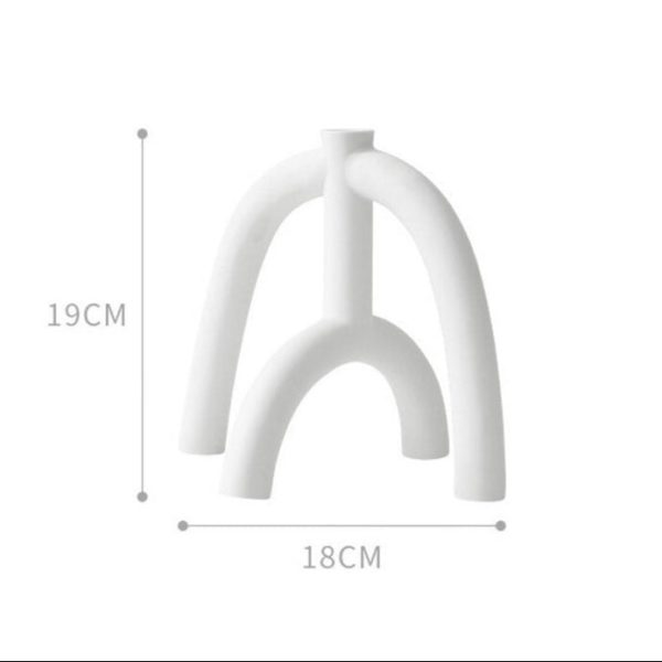 Accessoire déco : bougeoir céramique en forme d'arche