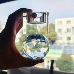 Bougeoir Attrape Soleil en cristal élégant