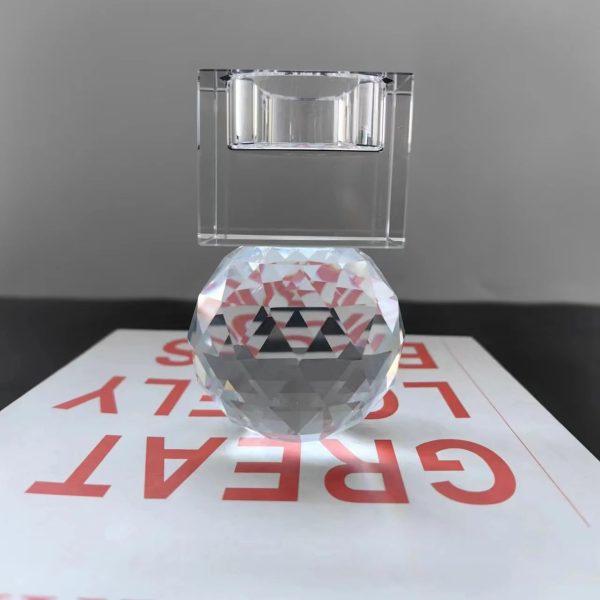 Bougeoir en cristal pour une ambiance chaleureuse