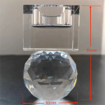 Bougeoir lumineux en cristal pour intérieur