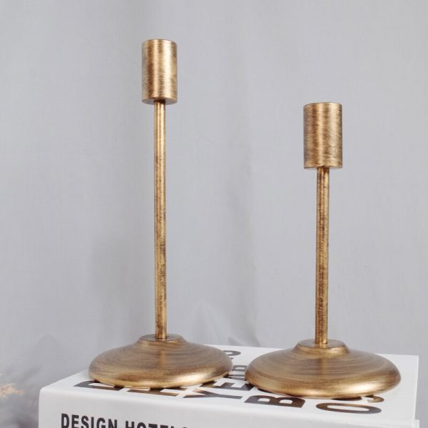 Accessoire en métal pour bougies - Bougeoir design