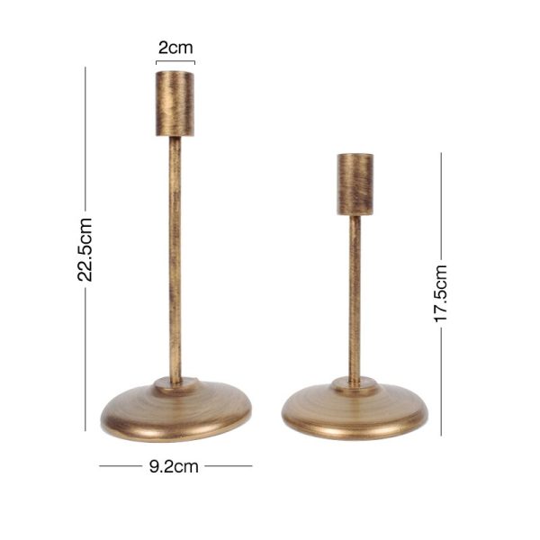 Élément décoratif en métal - Bougeoir moderne