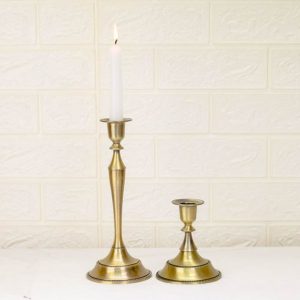 Bougeoir en bronze classique, élégant et intemporel