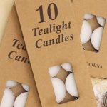 Élégant bougeoir en verre, design carré vintage