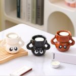 Bougeoir céramique ludique, parfait pour tables festives