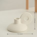 Bougeoir en céramique, design classique pour ambiance chaleureuse