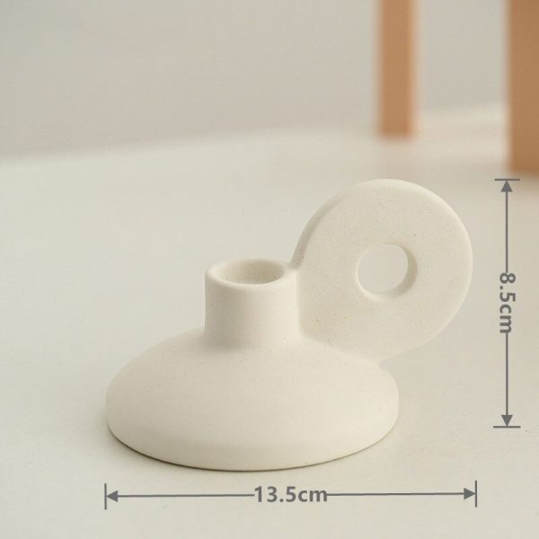 Bougeoir en céramique, design classique pour ambiance chaleureuse