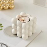 Bougeoir en forme de cube, minimaliste