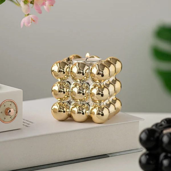 Bougeoir cube, décoration intérieure moderne