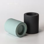 Cylindre céramique pour bougie, style contemporain