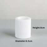 Bougeoir en céramique, design cylindrique unique