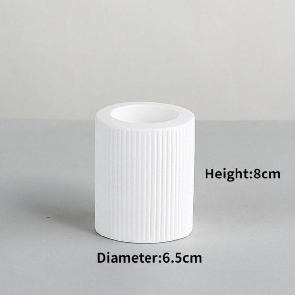Bougeoir en céramique, design cylindrique unique