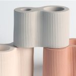 Bougeoir céramique avec double entrée stylée