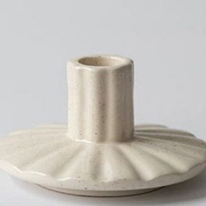 Bougeoir en céramique avec motif floral