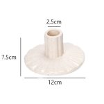 Bougeoir design en céramique, style floral chic