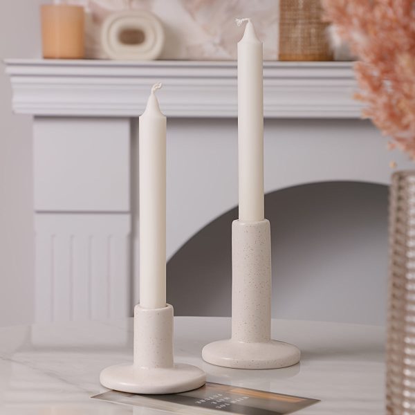 Bougeoir Céramique Minimaliste - Set de 2