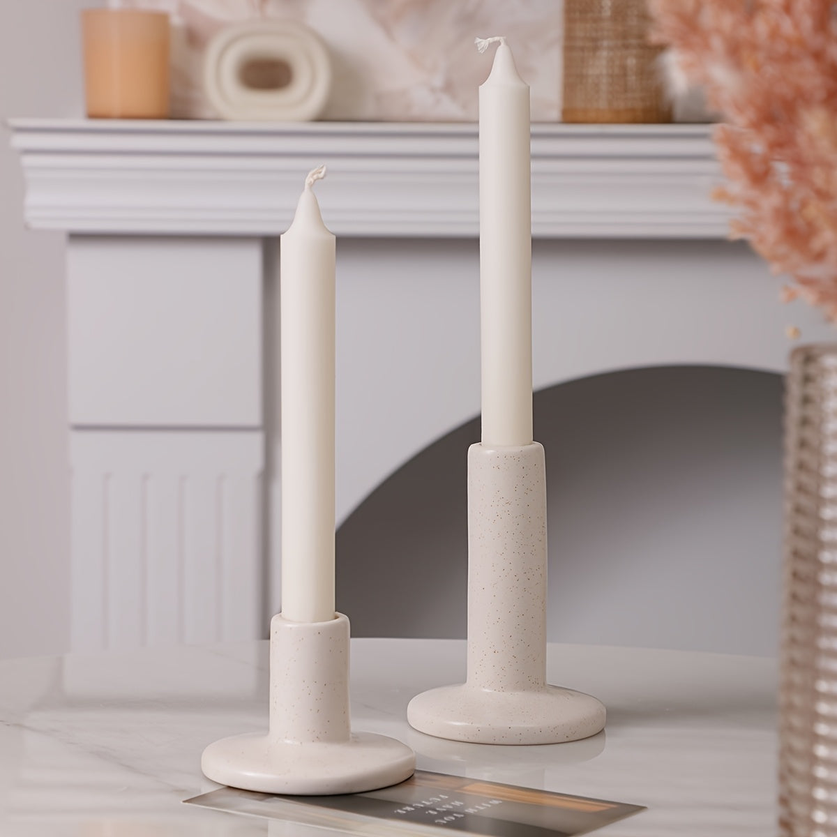 Bougeoir Céramique Minimaliste - Set de 2