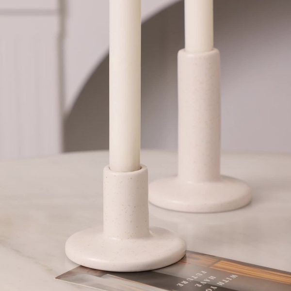 Bougeoir en céramique design épuré