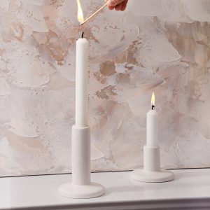 Set de bougeoirs en céramique moderne