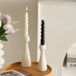 Bougeoir en céramique, style contemporain