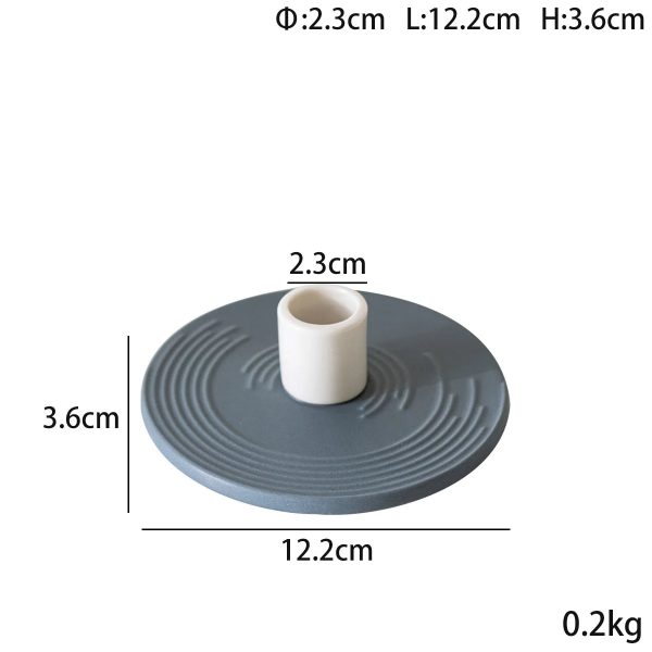 Accessoire de maison en céramique pour bougies