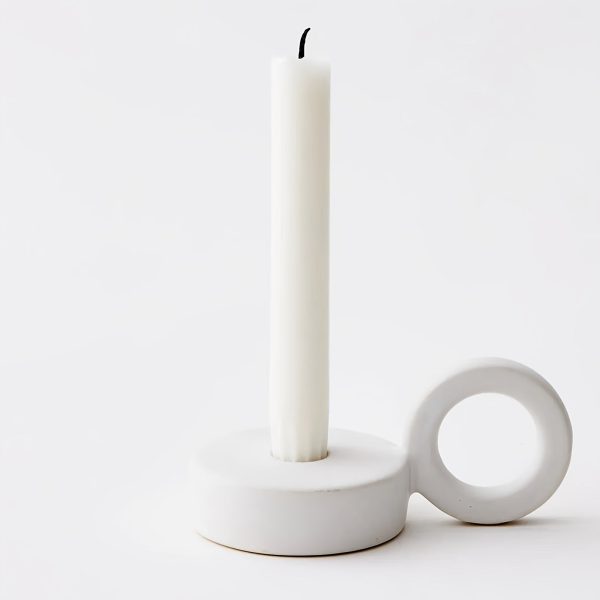 Bougeoir en céramique design pour ambiance chaleureuse