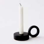 Accessoire déco : bougeoir rond en céramique stylé