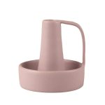 Bougeoir en céramique rose élégant et pratique