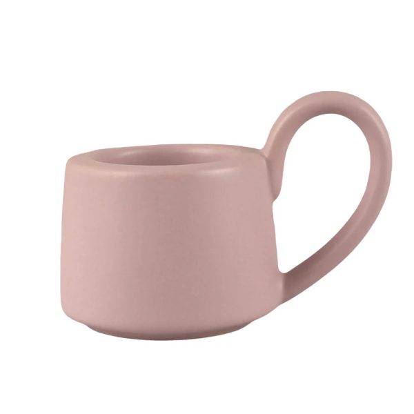 Bougeoir rose en céramique pour soirée