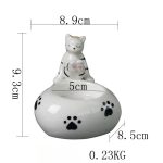 Bougeoir en céramique, cadeau idéal pour amoureux des chats