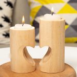 Accessoire décoratif en bois pour ambiance chaleureuse