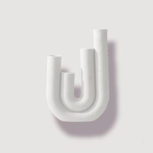 Bougeoir en céramique, style moderne et épuré