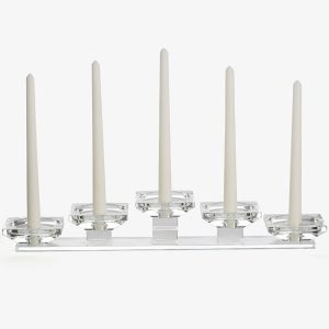 Accessoire de décoration : bougeoir en cristal