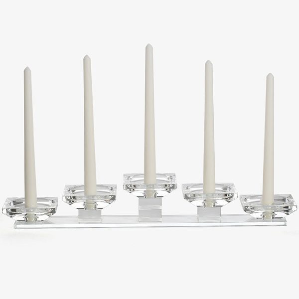 Accessoire de décoration : bougeoir en cristal