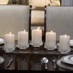 Élégant bougeoir en cristal pour ambiances chaleureuses