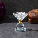 Accessoire bougie cristal Bulle pour ambiance chaleureuse