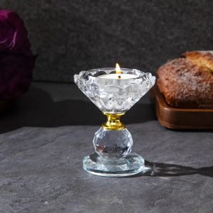 Accessoire bougie cristal Bulle pour ambiance chaleureuse