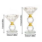 Élégant bougeoir Bulle en cristal, parfait pour événements