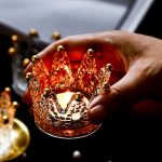 Accessoire lumineux en cristal, bougeoir Couronne stylé