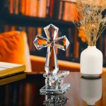 Bougeoir décoratif en cristal pour ambiance spirituelle