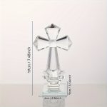 Bougeoir en cristal, pièce centrale pour prière chrétienne