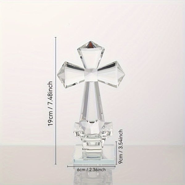 Bougeoir en cristal, pièce centrale pour prière chrétienne